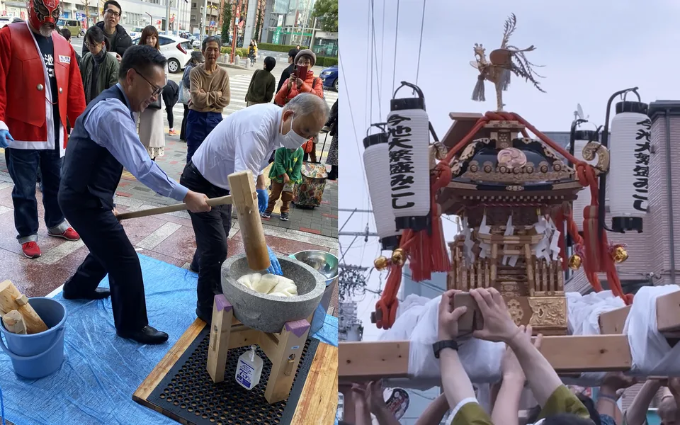 今池まつり・餅つき大会